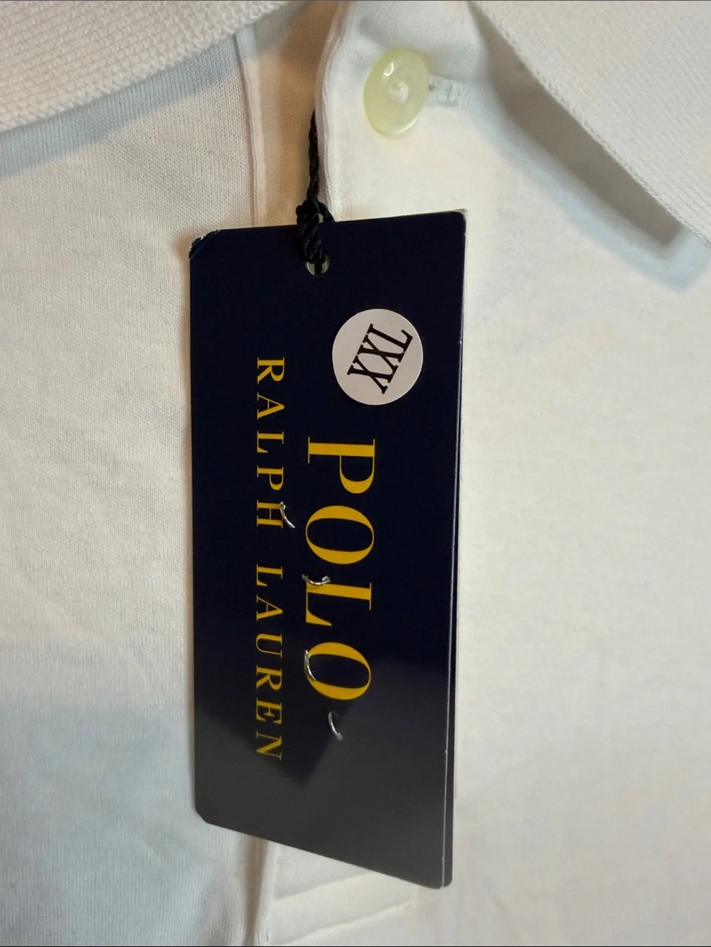 Polo by Ralph Lauren White Short-Sleeve Classic Fit Polo with Pony Logo Size XXL